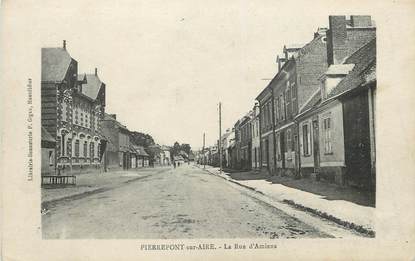  / CPA FRANCE 80 "Pierrepont sur Aire, la rue d'Amiens"