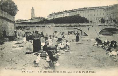 CPA FRANCE 06 "Nice, les blanchisseuses du Paillon"