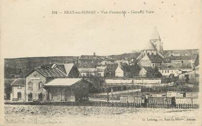  / CPA FRANCE 80 "Bray sur Somme, vue d'ensemble"