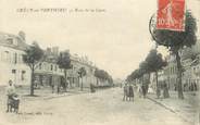 80 Somme  / CPA FRANCE 80 "Crécy en Ponthieu, rue de la gare"