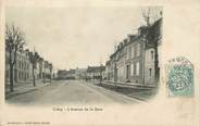 80 Somme  / CPA FRANCE 80 "Crécy en Ponthieu, l'avenue de la gare"
