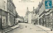 89 Yonne CPA FRANCE 89 "Saint Fargeau, rue des Lions et place du Marché"