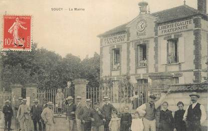 CPA FRANCE 89  "Soucy, la Mairie"