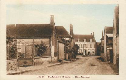 CPA FRANCE 89  "Sormery, rue Jeanson"