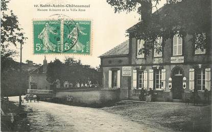 CPA FRANCE 89  "Saint Aubin Chateauneuf, Maison Ribierre et la Villa Rose"