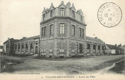  / CPA FRANCE 80 "Villers Bretonneux, écoles des filles"