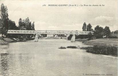  / CPA FRANCE 35 "Messac Guipry, le pont du chemin de fer"