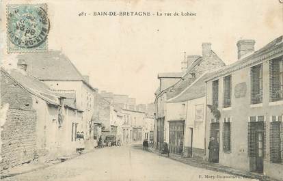  / CPA FRANCE 35 "Bain de Bretagne, la rue de Lohéac"