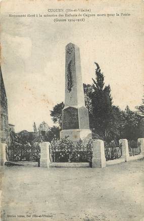  / CPA FRANCE 35 "Cuguen" / MONUMENT AUX MORTS