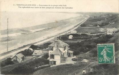 / CPA FRANCE 14 "Vierville sur Mer, panorama de la plage"