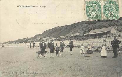 / CPA FRANCE 14 "Vierville sur Mer, la plage"