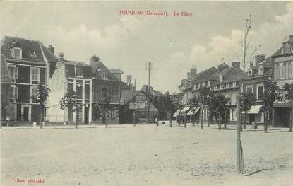 / CPA FRANCE 14 "Touques, la place"