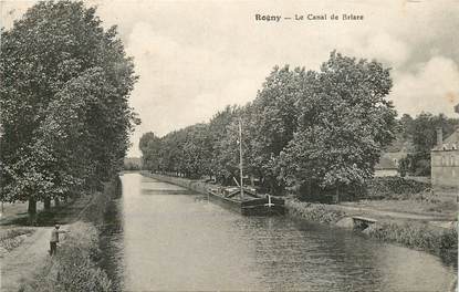 CPA FRANCE 89 "Rogny, le canal de Briare" / PANICHE / BATELLERIE