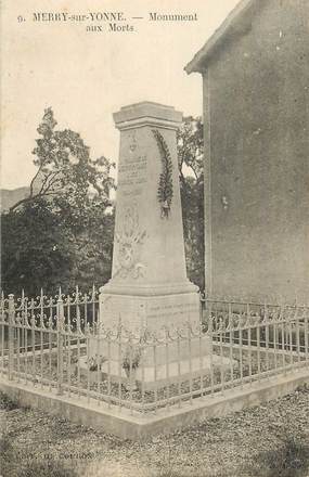 CPA FRANCE 89 "Merry sur Yonne, monument aux morts"