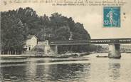 89 Yonne CPA FRANCE 89 "Misy sur Yonne, l'entrée du pont du côté du Pays"