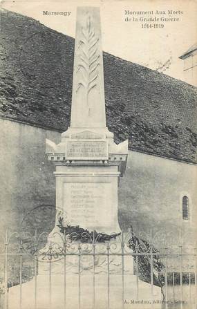 CPA FRANCE 89 "Marsangy, monument aux morts"