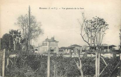 / CPA FRANCE 35 "Messac, vue générale de la gare"
