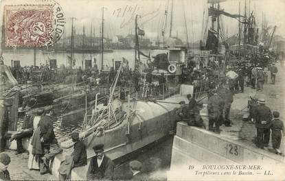 CPA FRANCE 62 "Boulogne sur Mer, torpilleurs"