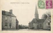 35 Ille Et Vilaine / CPA FRANCE 35 "Chauvigné, l'église et la place"