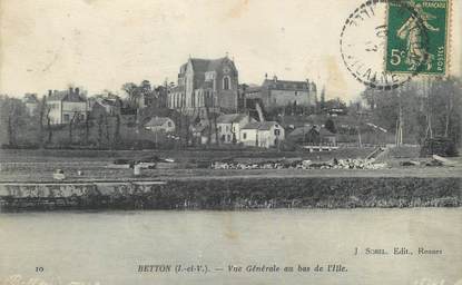 / CPA FRANCE 35 "Betton, vue générale au bas de l'Ille"