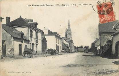 / CPA FRANCE 35 "Chantepie, la grande rue"