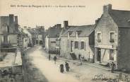 35 Ille Et Vilaine / CPA FRANCE 35 "Saint Pierre de Plesguen, la grande rue et la mairie"