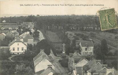 / CPA FRANCE 35 "Laillé, panorama pris de la Tour de l'église"