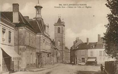 CPA FRANCE 89 "Coulanges sur Yonne, la grande rue"