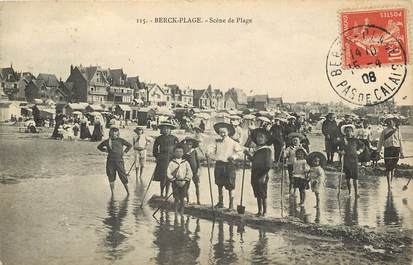 CPA FRANCE 62 "Berck, scène de plage"