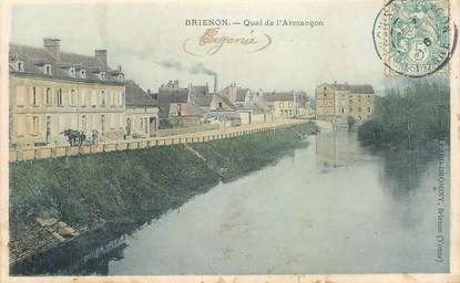 CPA FRANCE 89 " Brienon, quai de l'Armançon"