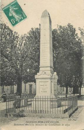 CPA FRANCE 89 " Brienon sur Armançon, monument aux morts" / 1870
