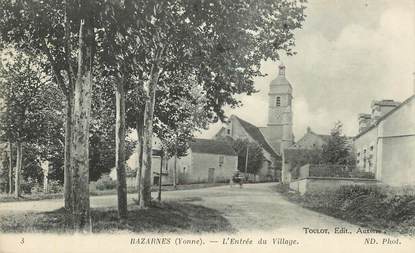 CPA FRANCE 89 " Bazarnes, entrée du village"