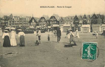 CPA FRANCE 62 "Berck, partie de croquet" 