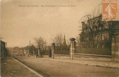 / CPA FRANCE 62 "Bruay les Mines, rue nationale et le château des Mines"