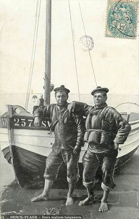 CPA FRANCE 62 "Berck, maîtres baigneurs"