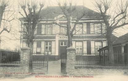 / CPA FRANCE 62 "Bonningues Les Ardres, l'école communale"