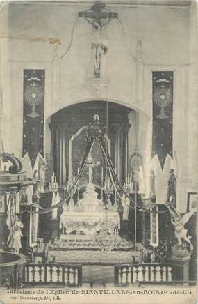 / CPA FRANCE 62 "Intérieur de l'église de Bienvillers au Bois"