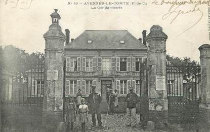 / CPA FRANCE 62 "Avesnes Le Comte, la gendamerie"