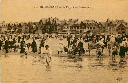 CPA FRANCE 62 "Berck, la plage à marée montante"