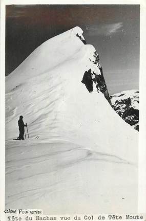 CARTE PHOTO FRANCE 38 "Tête du Rachas vue du Col de Tête Moute" / ALPINISME