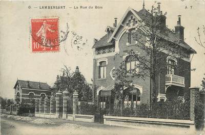 / CPA FRANCE 59 "Lambersart, la rue du Bois"