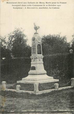 / CPA FRANCE 59 "Hecq" / MONUMENT AUX MORTS