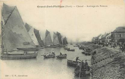/ CPA FRANCE 59 "Grand Fort Philippe, chenal" / BATEAU