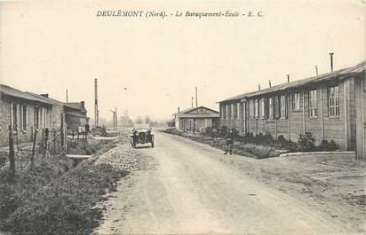 CPA FRANCE 59  "Deulémont, le baraquement Ecole"