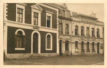 CPA FRANCE 59  "Raismes, l'Ecole maternelle et le bureau des Postes"