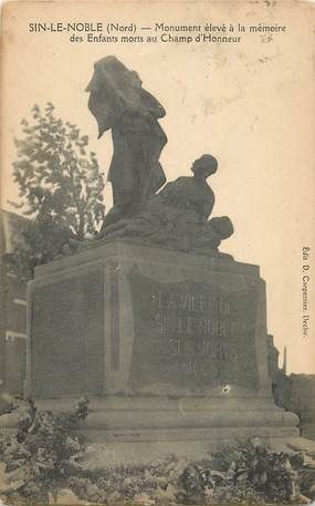 CPA FRANCE 59  "Sin le Noble, monument aux morts"
