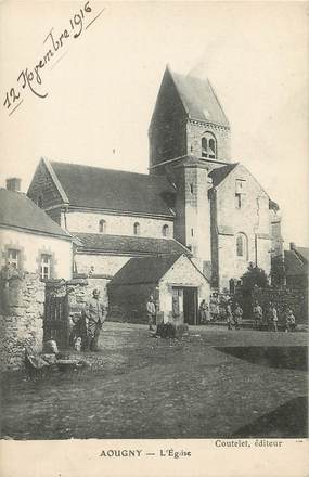 / CPA FRANCE 51 "Aougny, l'église"