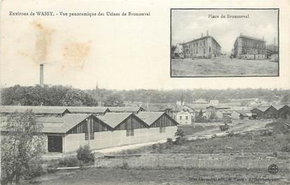 CPA FRANCE 52 "Env. de wassy, vue panoramique des Usines de Brousseval"