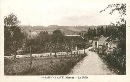 / CPA FRANCE 51 "Orbais l'Abbaye, la folie"