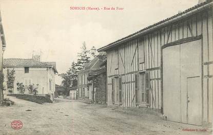 / CPA FRANCE 51 "Somsois, rue du four"